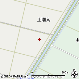 宮城県仙台市若林区三本塚上潮入周辺の地図