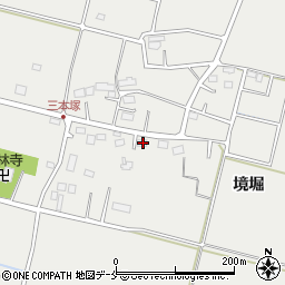 宮城県仙台市若林区三本塚境堀171周辺の地図