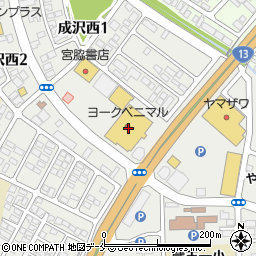 山形中央観光株式会社　ヨークベニマル成沢店周辺の地図
