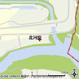 宮城県仙台市太白区袋原北河原周辺の地図