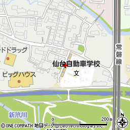 仙台自動車学校周辺の地図