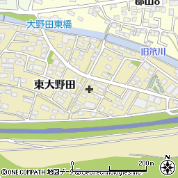 宮城県仙台市太白区東大野田周辺の地図