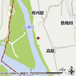 宮城県仙台市若林区日辺高原周辺の地図
