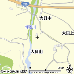 宮城県仙台市太白区坪沼大貝山周辺の地図