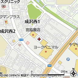 セリアヨークタウン成沢店周辺の地図