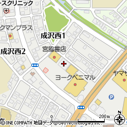 １００円ショップセリア　ヨークタウン成沢店周辺の地図