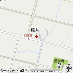 宮城県仙台市若林区三本塚権太周辺の地図