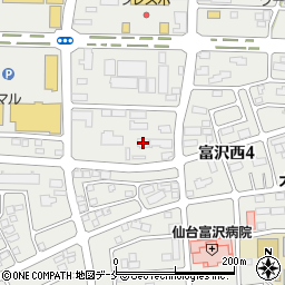 トリニティ富沢Ｃ周辺の地図