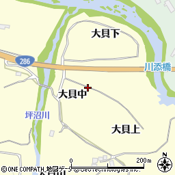 宮城県仙台市太白区坪沼大貝中周辺の地図