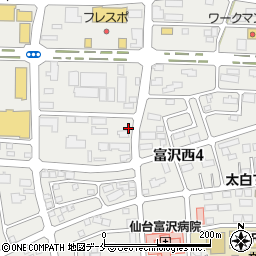 かえで薬局富沢西店周辺の地図
