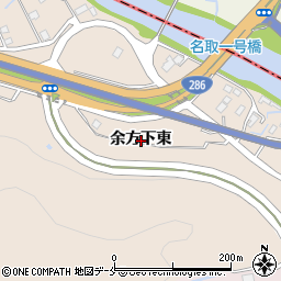 宮城県名取市高舘熊野堂余方下東周辺の地図