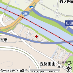 宮城県名取市高舘熊野堂余方下東1周辺の地図