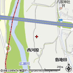 宮城県仙台市若林区日辺西河原周辺の地図