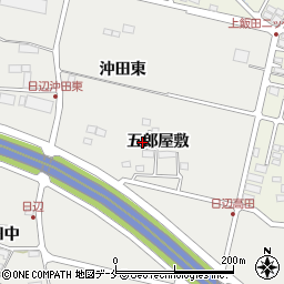 宮城県仙台市若林区日辺五郎屋敷周辺の地図