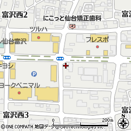フルーツピークス仙台富沢店周辺の地図