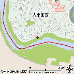 宮城県仙台市太白区茂庭人来田西67-13周辺の地図