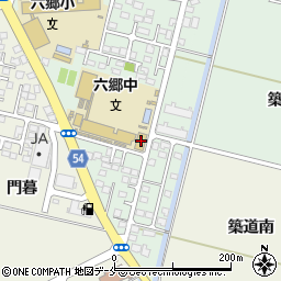 六郷中学校柔剣道場周辺の地図