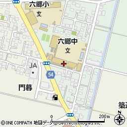 仙台市立六郷中学校周辺の地図
