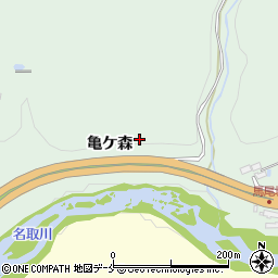 宮城県仙台市太白区茂庭亀ケ森周辺の地図