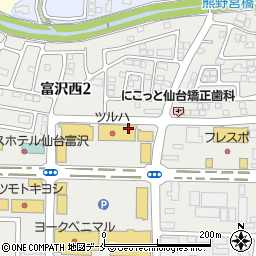 ダイソーフレスポ富沢店周辺の地図