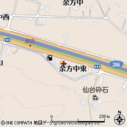 宮城県名取市高舘熊野堂余方中東28周辺の地図