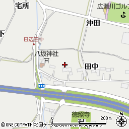 宮城県仙台市若林区日辺田中周辺の地図