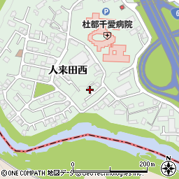 人来田西3号公園周辺の地図