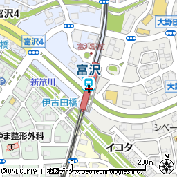 富沢駅周辺の地図