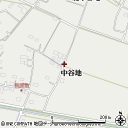 宮城県仙台市若林区三本塚中谷地周辺の地図