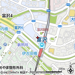 リパーク仙台富沢駅前駐車場周辺の地図