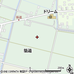 宮城県仙台市若林区下飯田築道周辺の地図
