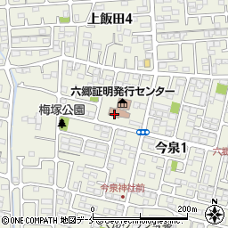 仙台市役所若林区児童館六郷児童館周辺の地図