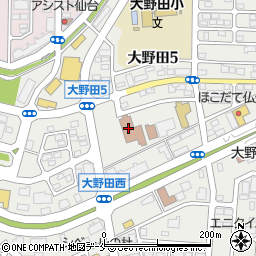 仙台市役所　太白区コミュニティ・センター大野田コミュニティ・センター周辺の地図