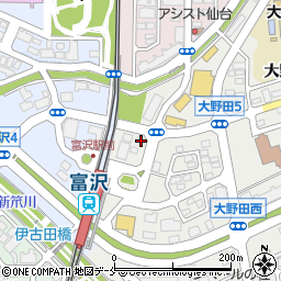 Ｄパーキング富沢駅前駐車場周辺の地図