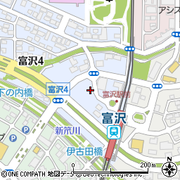システムパーク富沢駅前駐車場周辺の地図