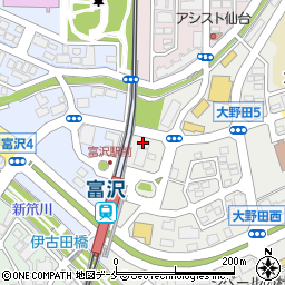 桂雀花富沢店周辺の地図