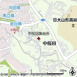 中桜田公民館周辺の地図