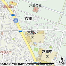 仙台市立六郷小学校周辺の地図