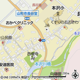 本沢郵便局周辺の地図