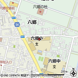 仙台市立六郷小学校周辺の地図