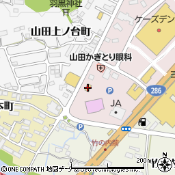 ミニストップ仙台山田店周辺の地図