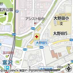 イオン仙台富沢店周辺の地図