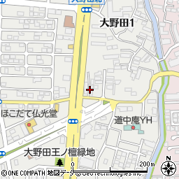 宮城第一信用金庫大野田支店周辺の地図
