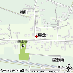 宮城県仙台市若林区飯田屋敷周辺の地図