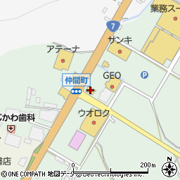 ガスト新潟村上店周辺の地図