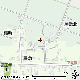宮城県仙台市若林区飯田屋敷北周辺の地図