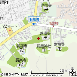 新潟県村上市羽黒町周辺の地図