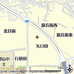 宮城県仙台市太白区郡山矢口田周辺の地図