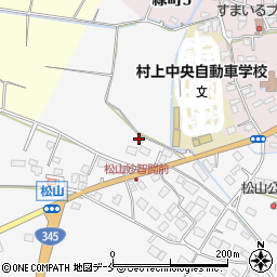 新潟県村上市松山451-8周辺の地図