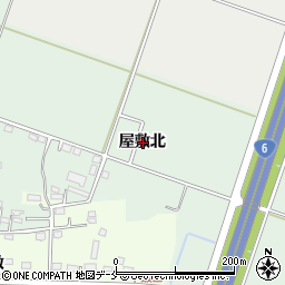 宮城県仙台市若林区下飯田屋敷北周辺の地図